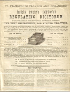 Advertisement for Horn's Digitorum